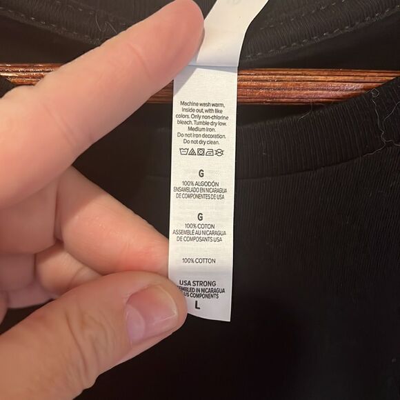 New Bella Canvas "Under Construction" Black Tee - Picture 5 of 7